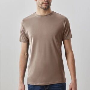 Robert Barakett Taupe Short Sleeve Tee